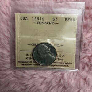 1981-S Jefferson Nickel – Proof PF66 – San Francisco Mint